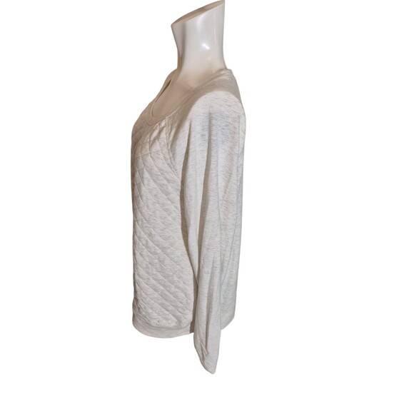 32 Degrees Heat by Weatherproof Quilted Fleece Sweatshirt Heather Gray Sz XXL - Picture 3 of 6